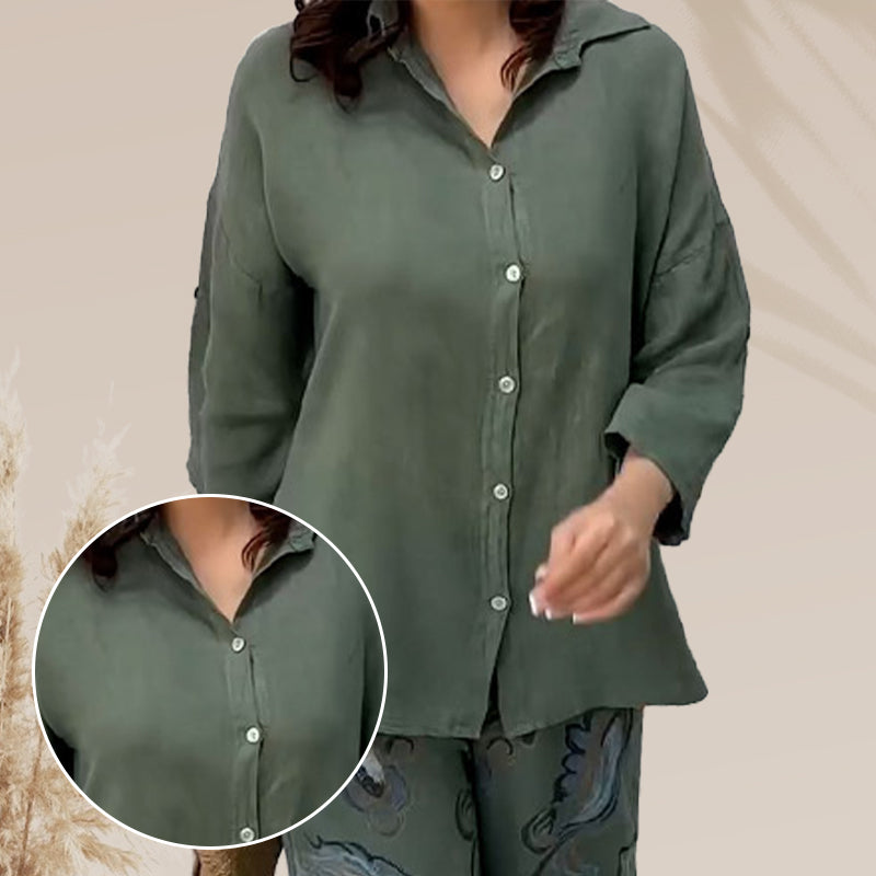 Pinas™ | Ensemble Élégant en Coton Décontracté
