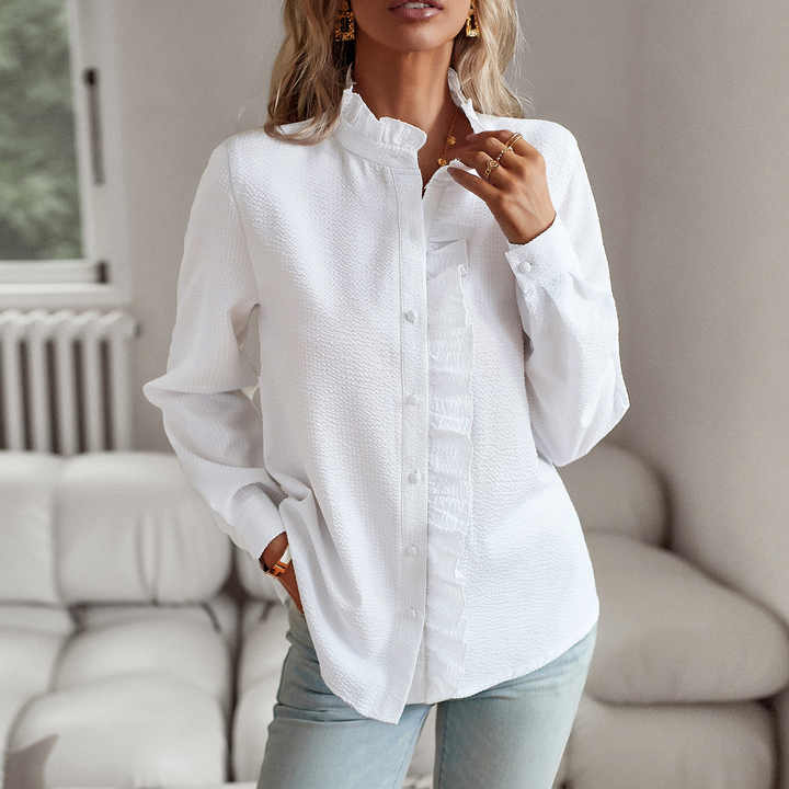 Salomé™ | Chemise Boutonnée Rayée Femme