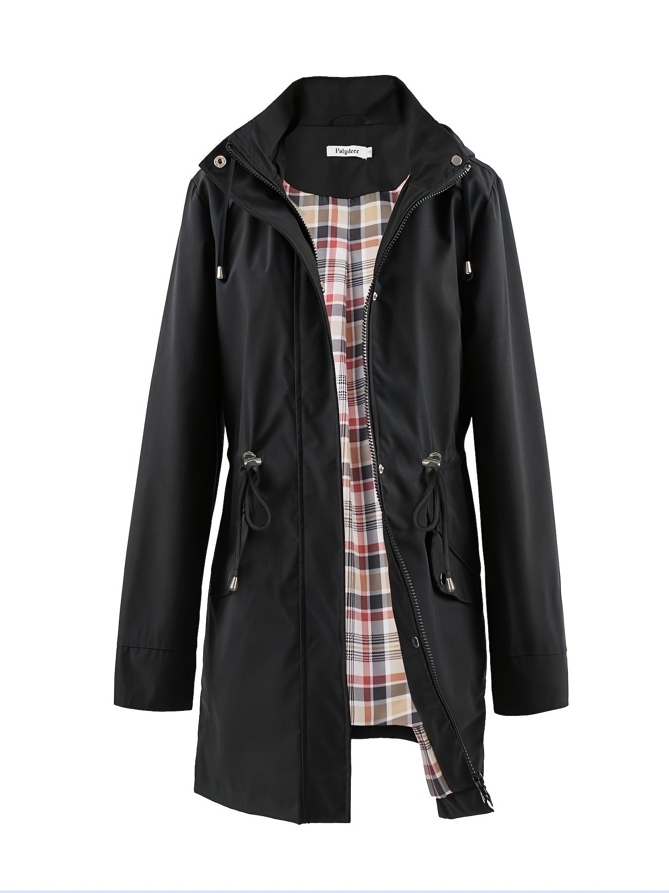 Veronica™ | Manteau à carreaux classique, cintré et imperméable