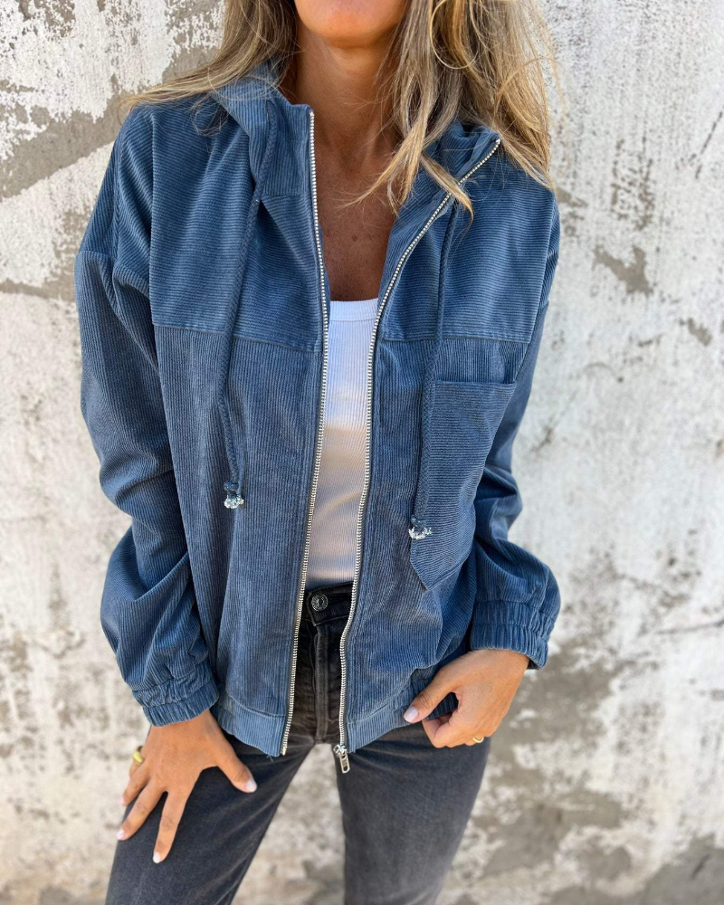 Elemi™ | Veste Élégante en Velours Côtelé