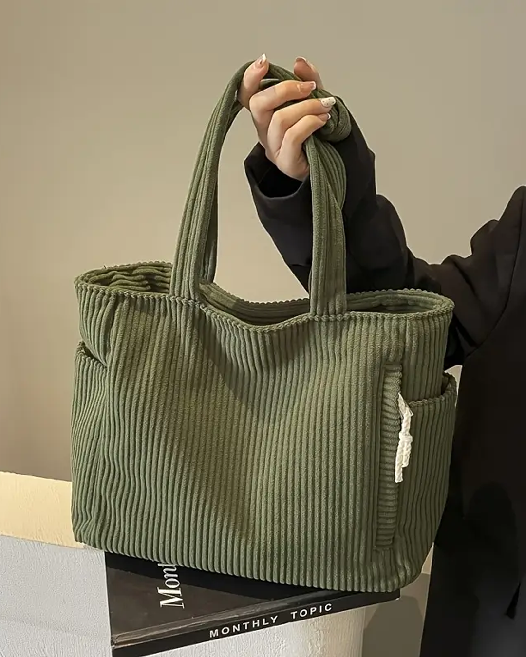 Robin™ | Sac cabas côtelé élégant