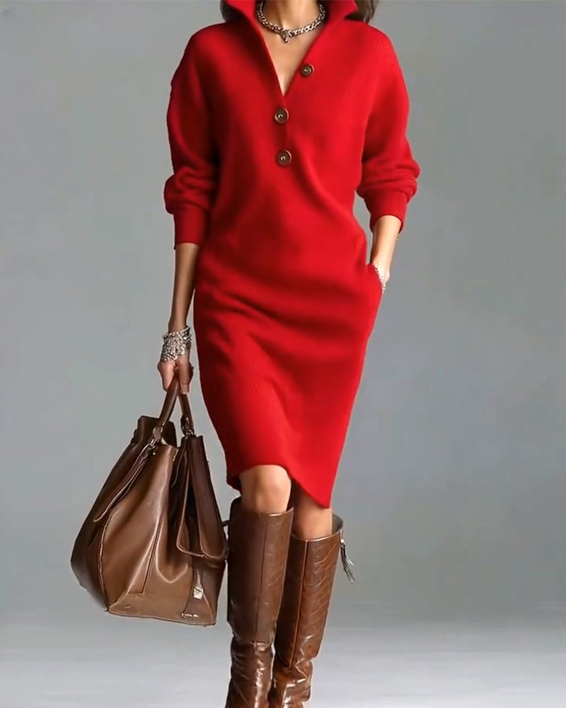 Rosetta™ | Robe Pull Décontractée Élégante