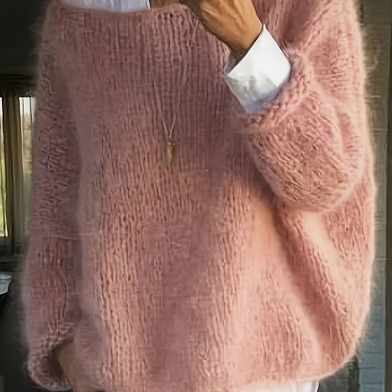 Mia™ | Pull duveteux oversize col bateau