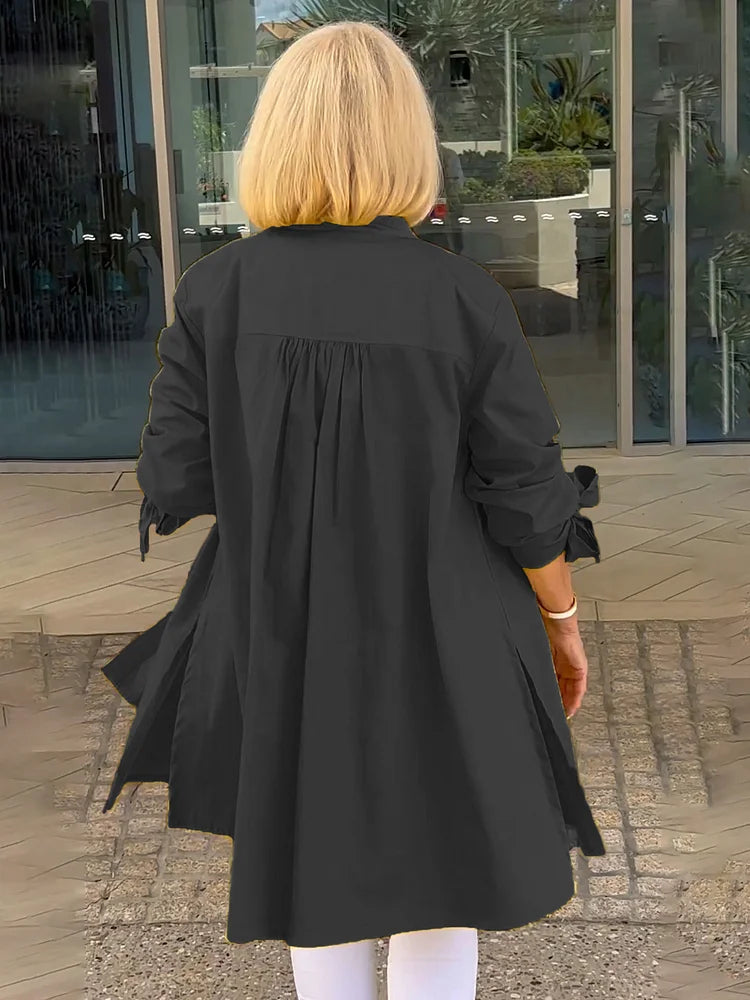 Tina™ | Veste Chemise Évasée en Coton