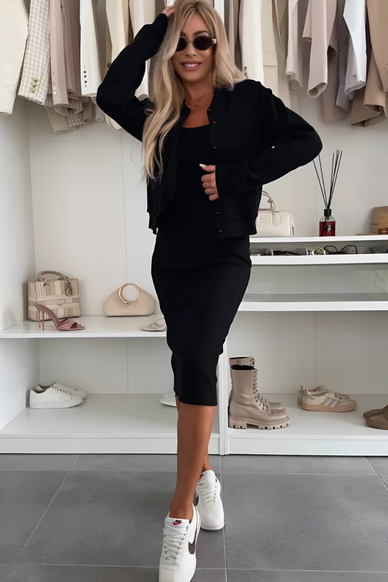 Manon™ | Robe Midi Élégante & Veste