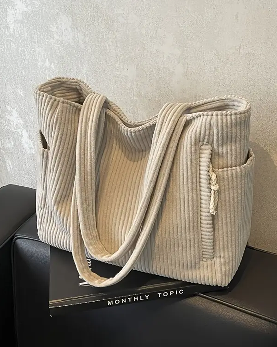 Robin™ | Sac cabas côtelé élégant