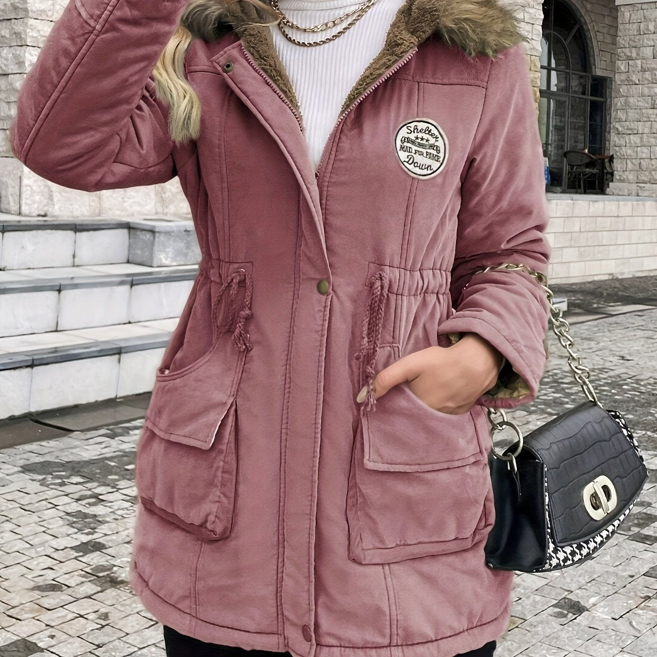 Vania™ | Veste Hiver à Capuche Fourrure