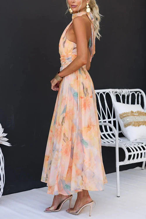 Sari™ | Robe Longue Aquarelle