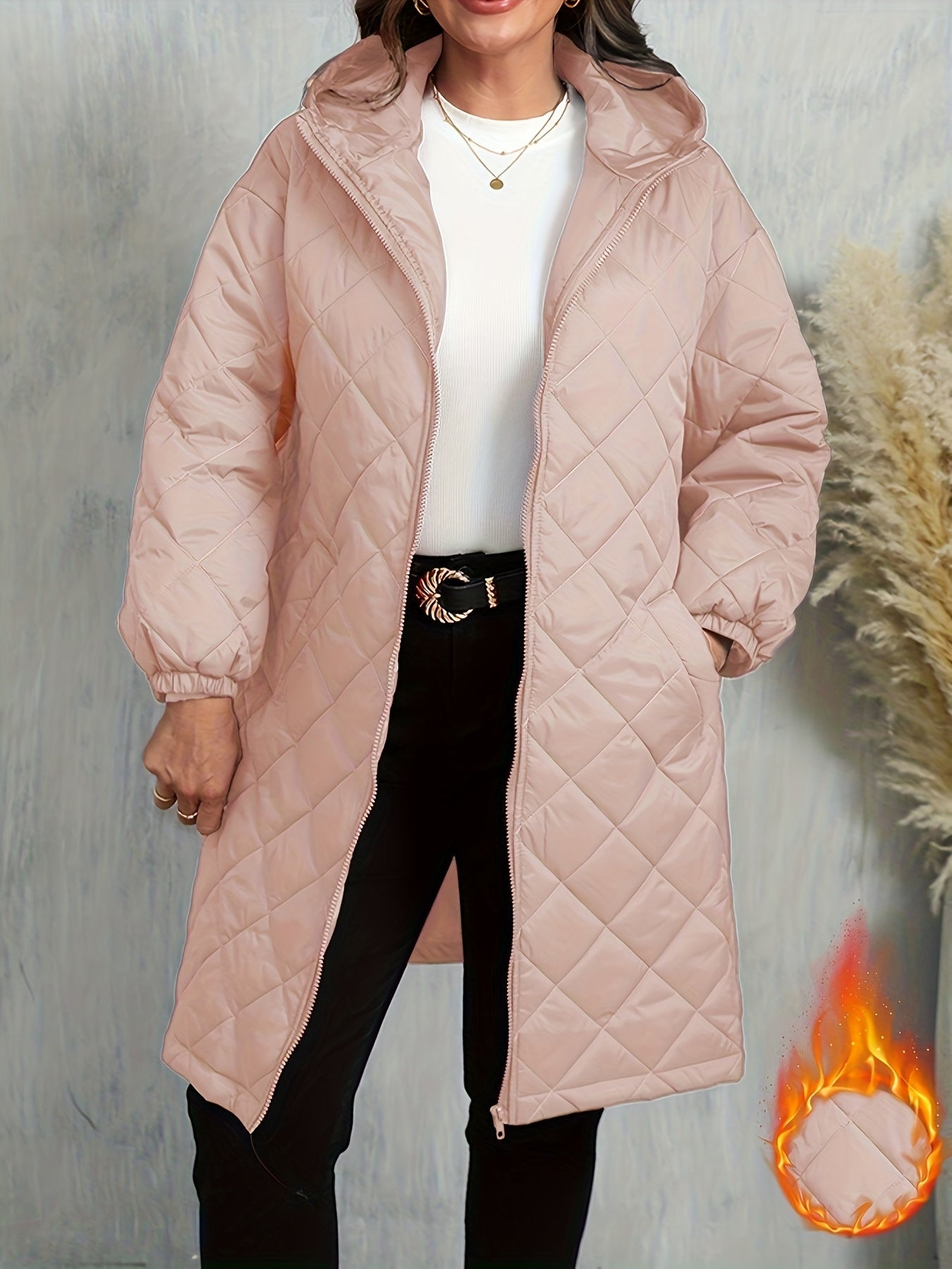 Calista™ | Veste longue matelassée à capuche