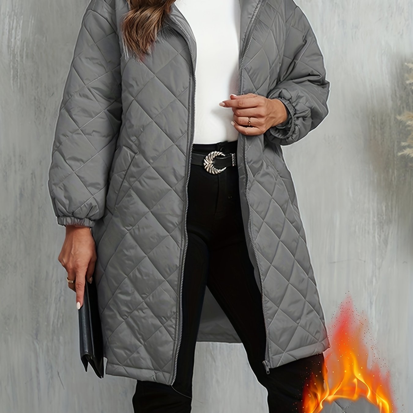 Calista™ | Veste longue matelassée à capuche