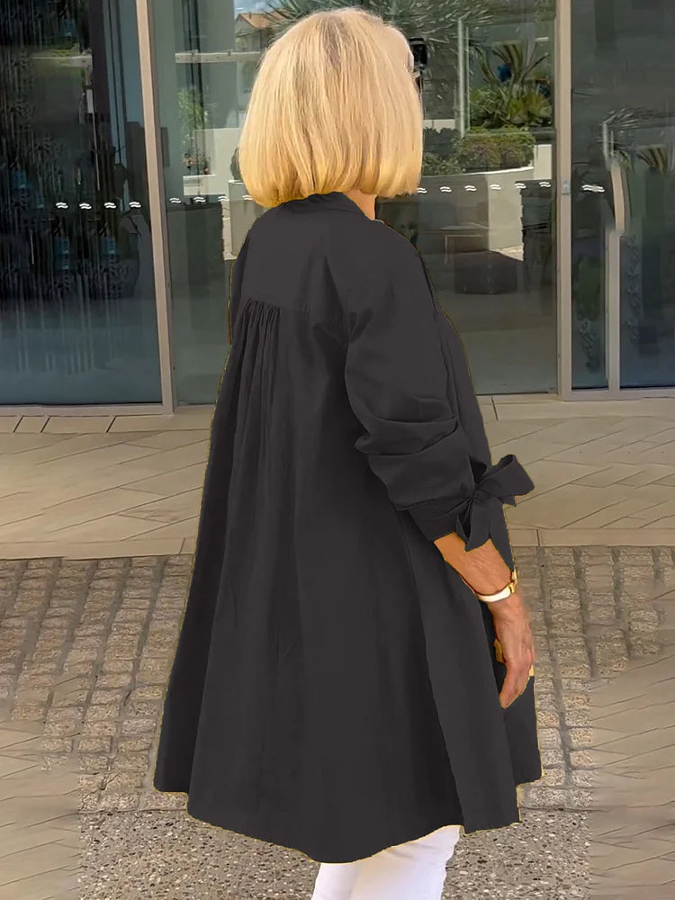 Tina™ | Veste Chemise Évasée en Coton