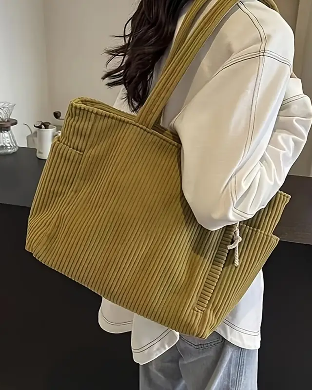 Robin™ | Sac cabas côtelé élégant