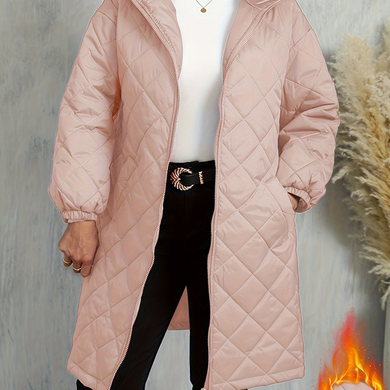 Calista™ | Veste longue matelassée à capuche