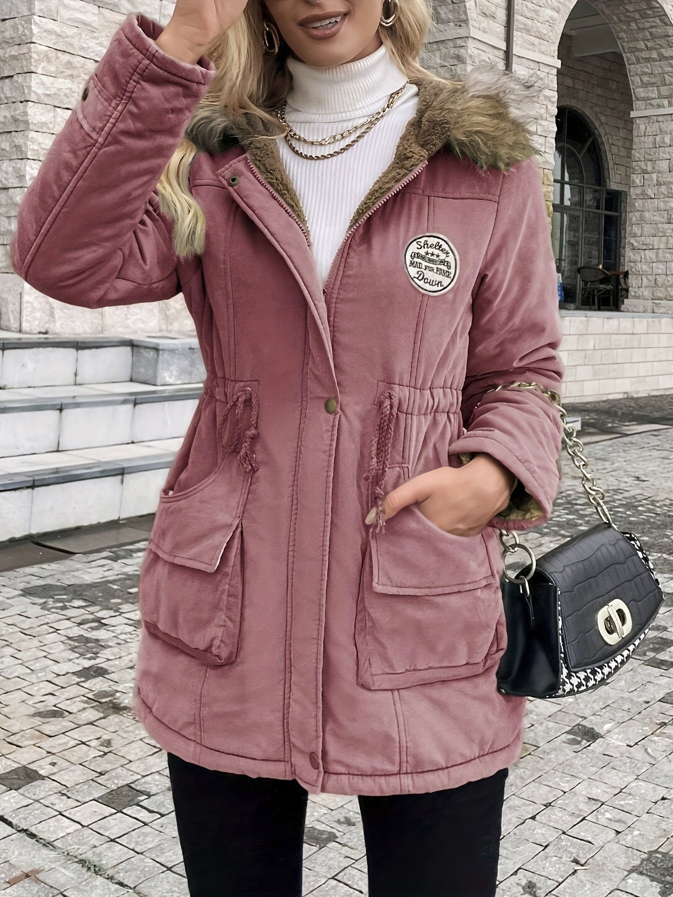 Vania™ | Veste Hiver à Capuche Fourrure