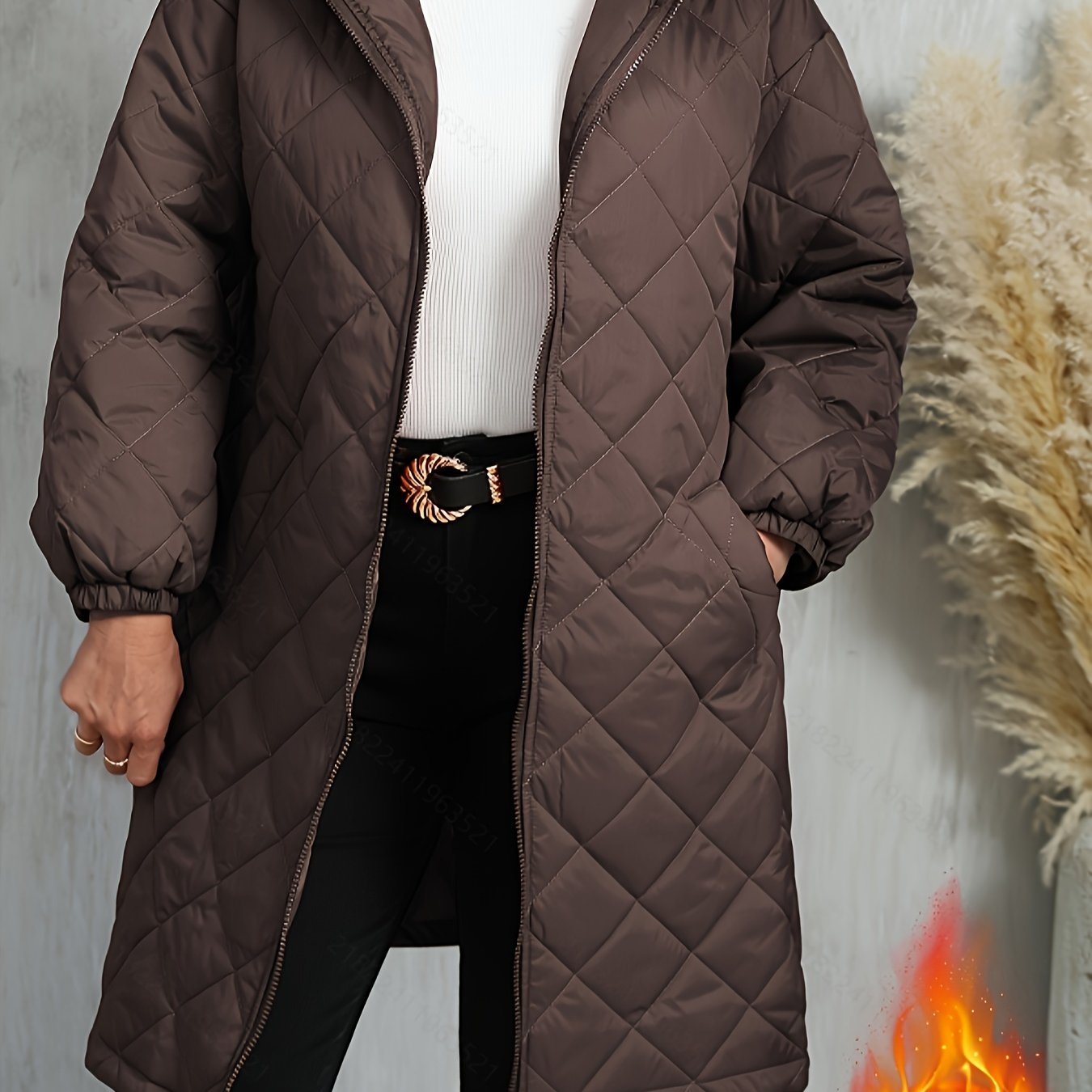 Calista™ | Veste longue matelassée à capuche