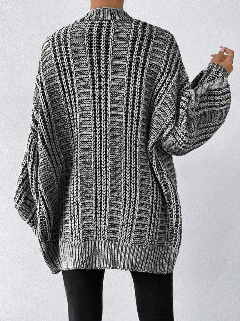 Hortense™ | Cardigan oversize boutonné torsadé