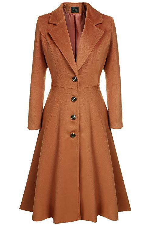 Adelina™ | Manteau midi évasé façon tailleur