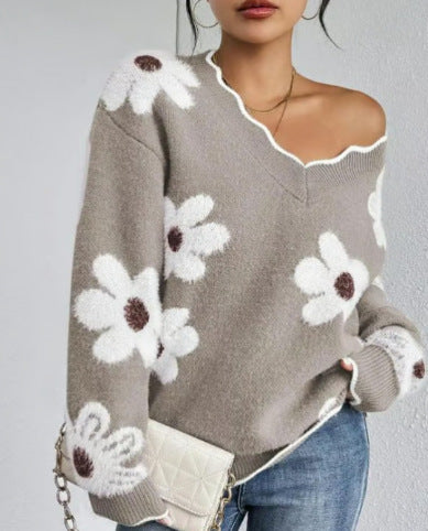 Lydia™ | Pull en Tricot Élégant avec Dentelle
