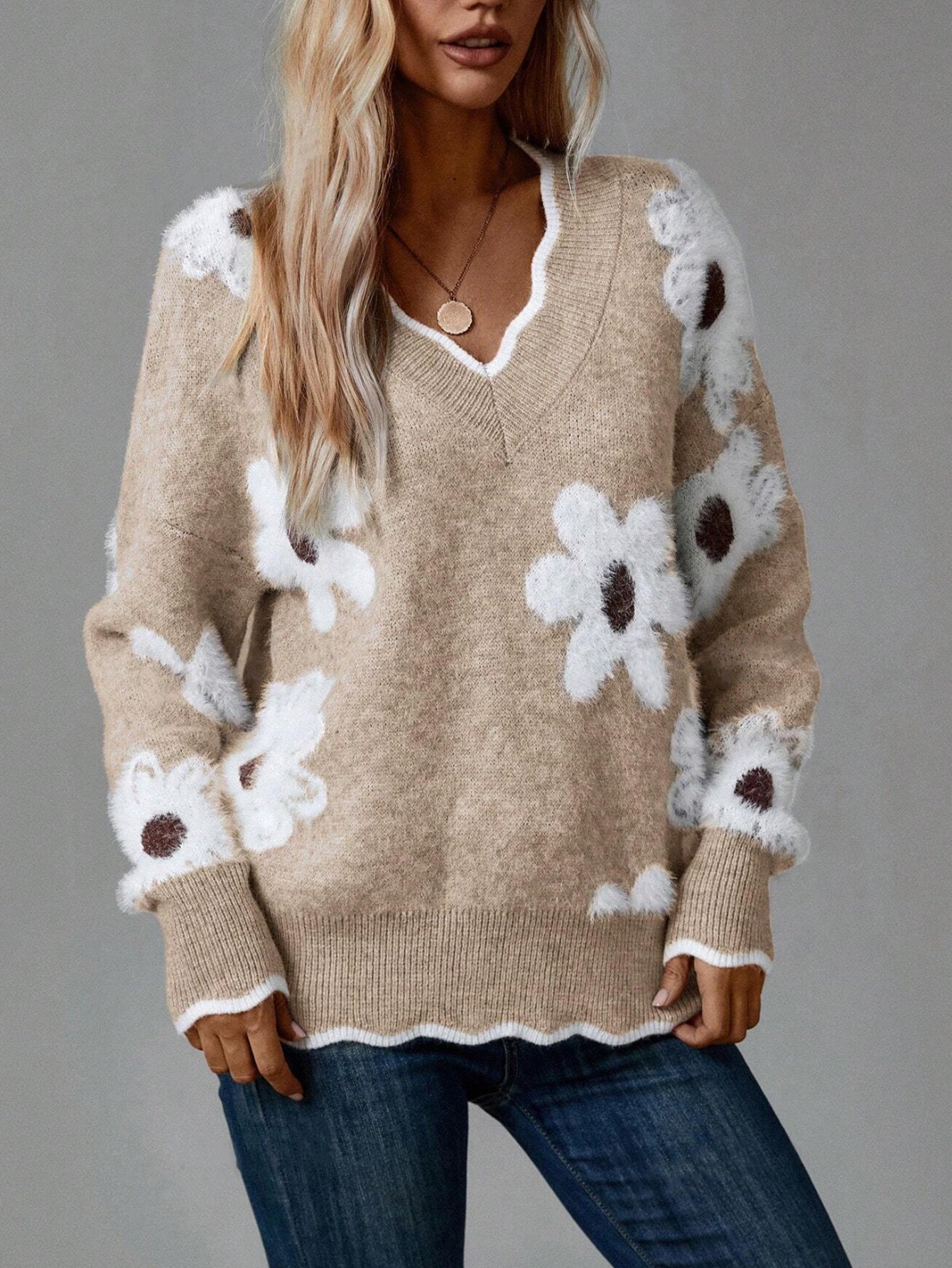 Lydia™ | Pull en Tricot Élégant avec Dentelle