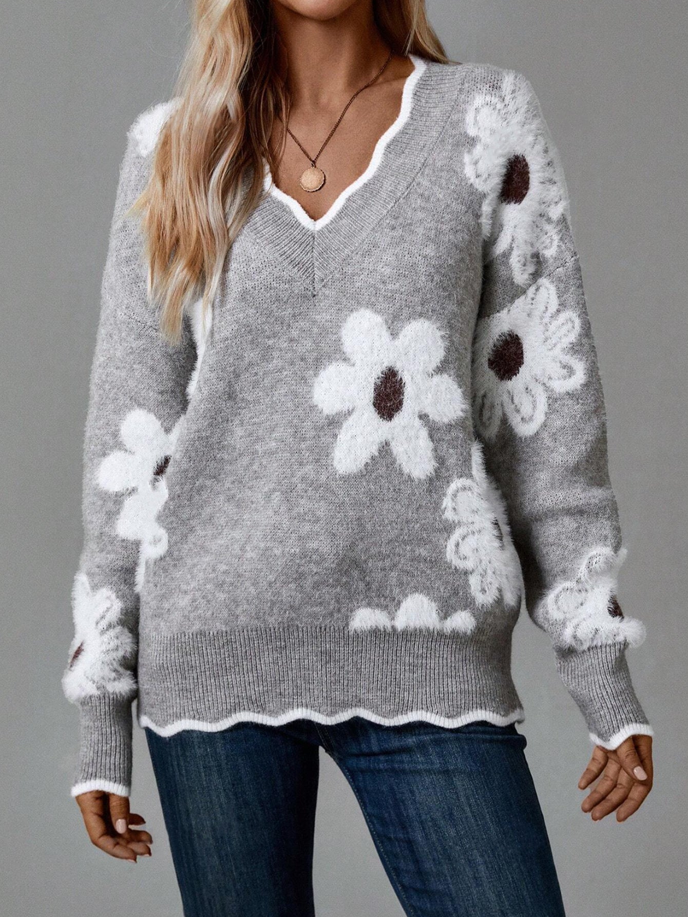 Lydia™ | Pull en Tricot Élégant avec Dentelle