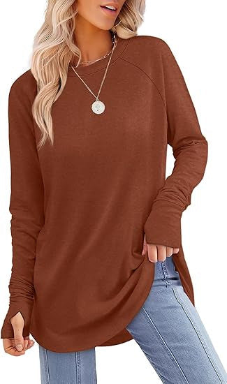 Filippa™ | T-shirt long à ourlet arrondi