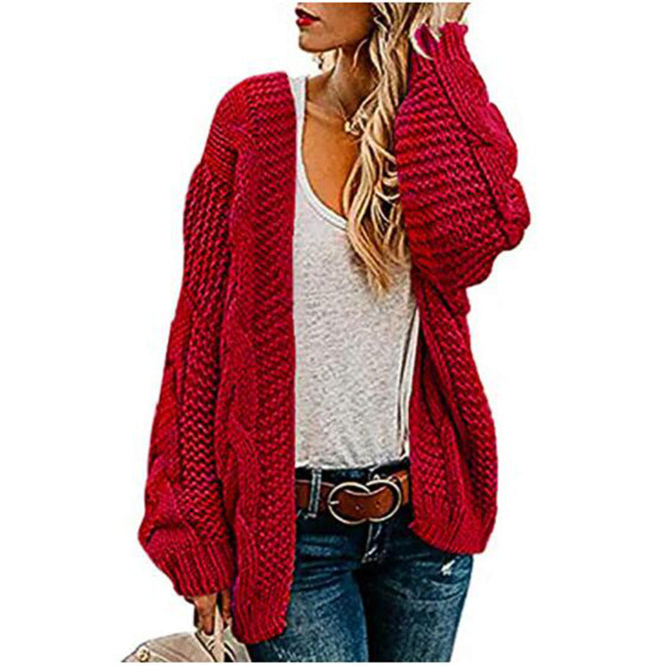 Karine™ | Cardigan court oversize torsadé