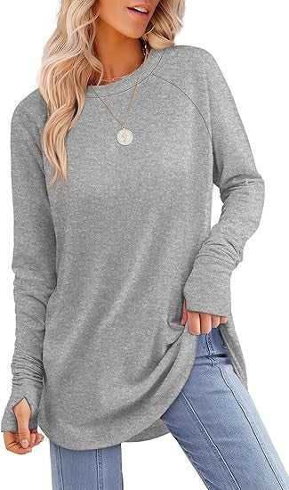 Filippa™ | T-shirt long à ourlet arrondi