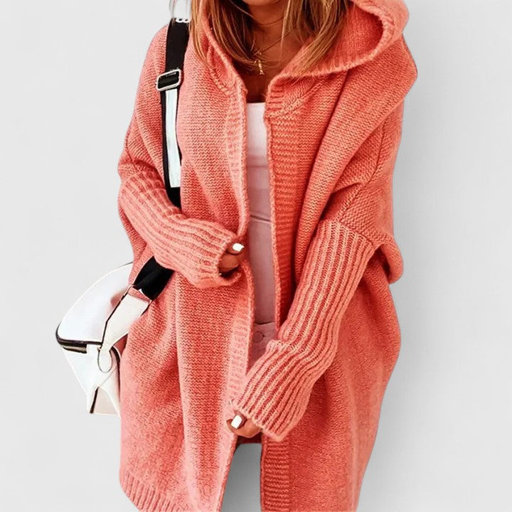 Carmina™ | Cardigan Oversized à Manches Côtelées avec Capuche