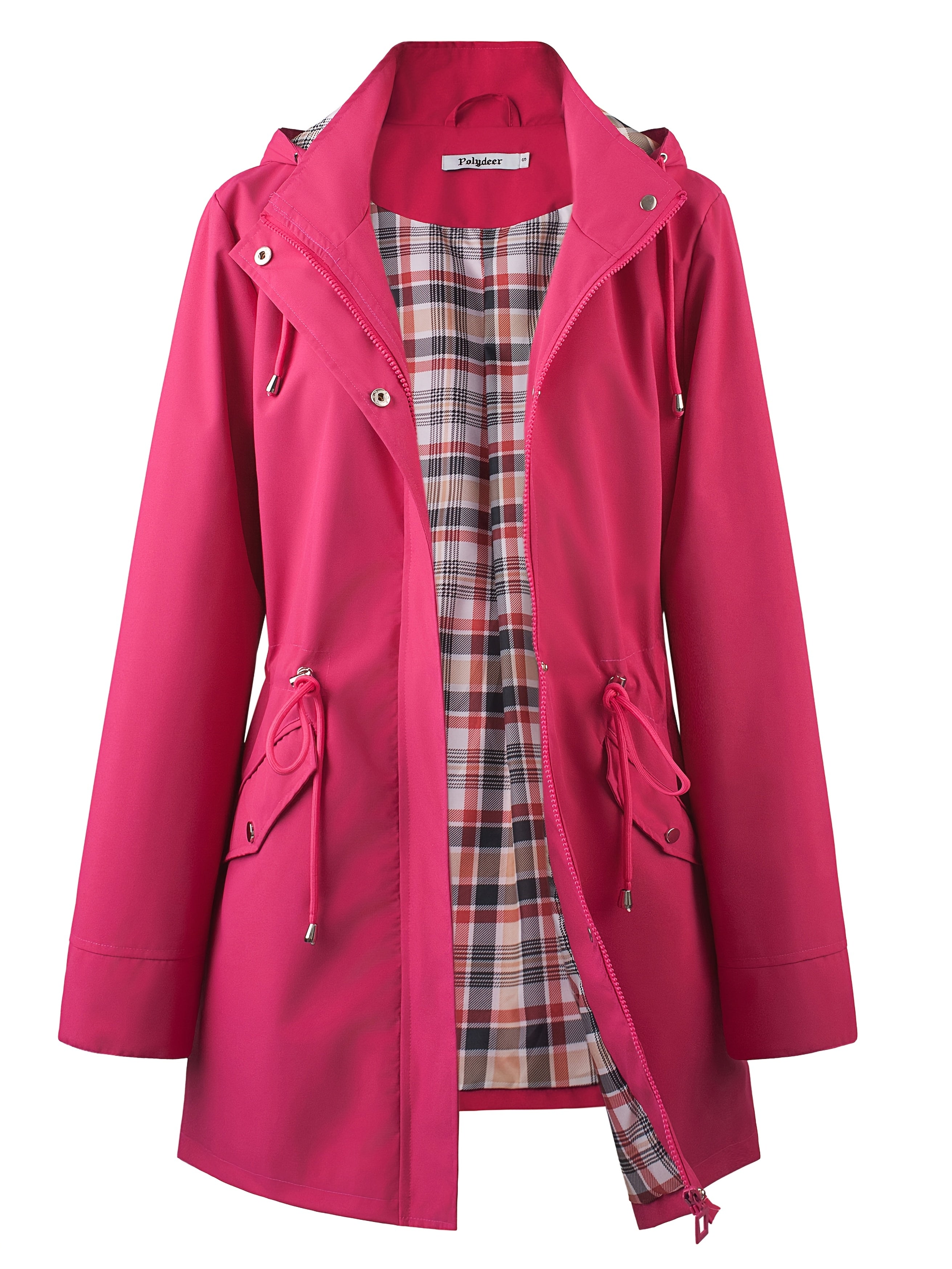 Veronica™ | Manteau à carreaux classique, cintré et imperméable