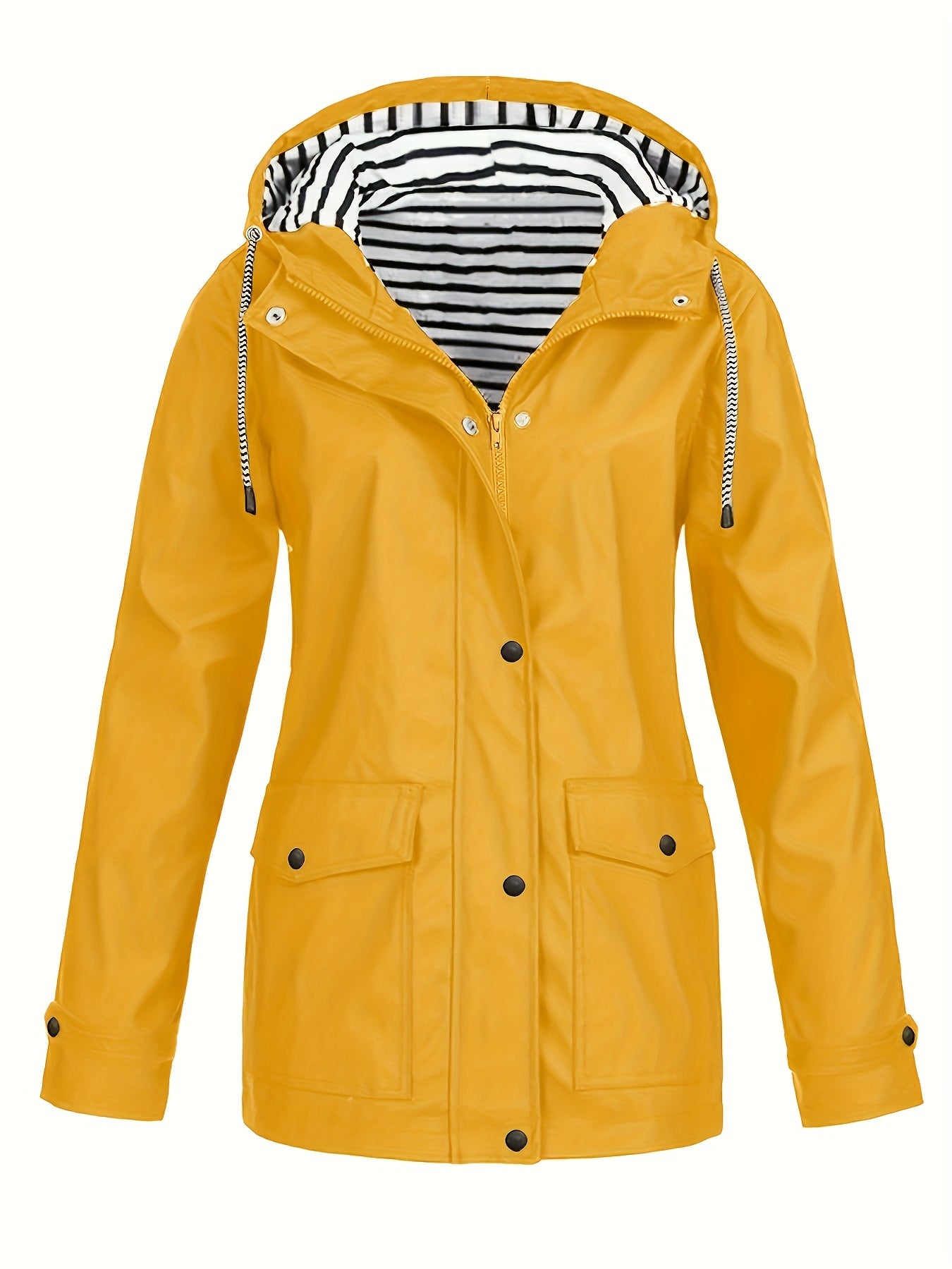 Zelda™ | Veste de pluie imperméable et légère à rayures avec capuche