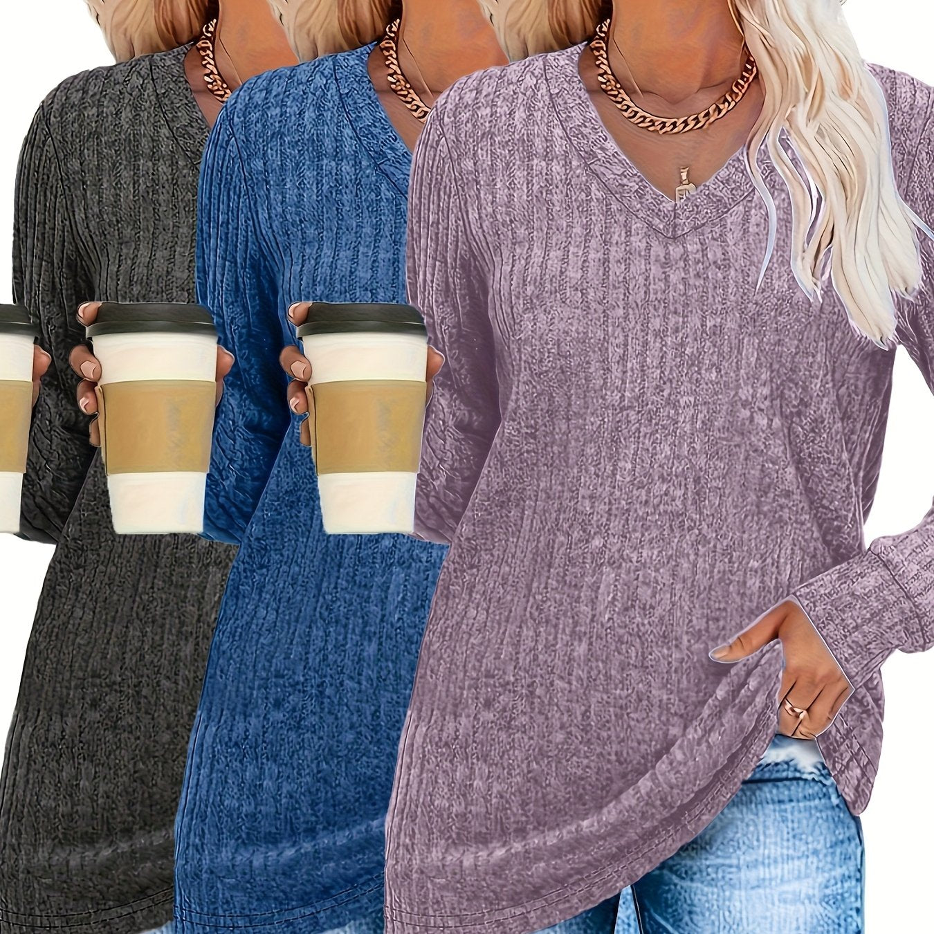 Mireille™ | Pull Décontracté Élégant (2 + 1 Gratuit)