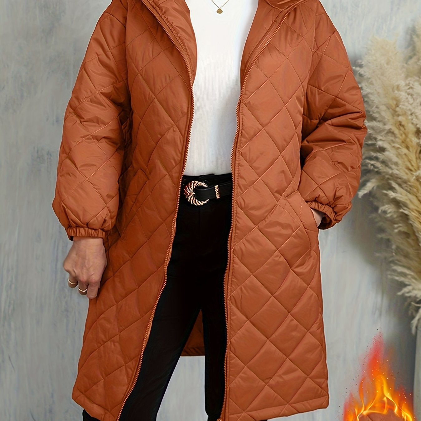 Calista™ | Veste longue matelassée à capuche