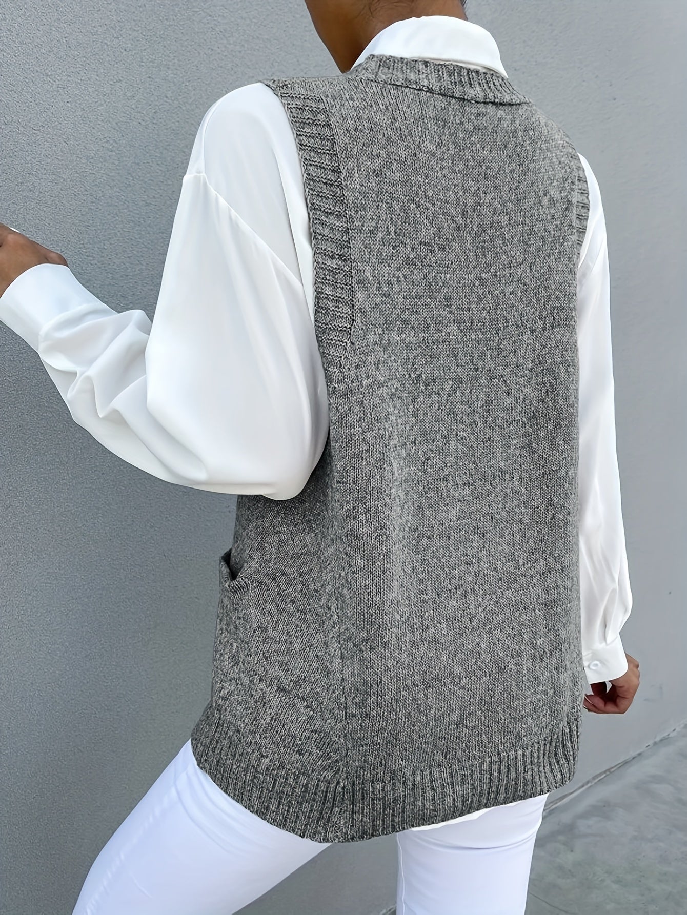 Melissa™ | Pull à Col V Doublé en Polaire