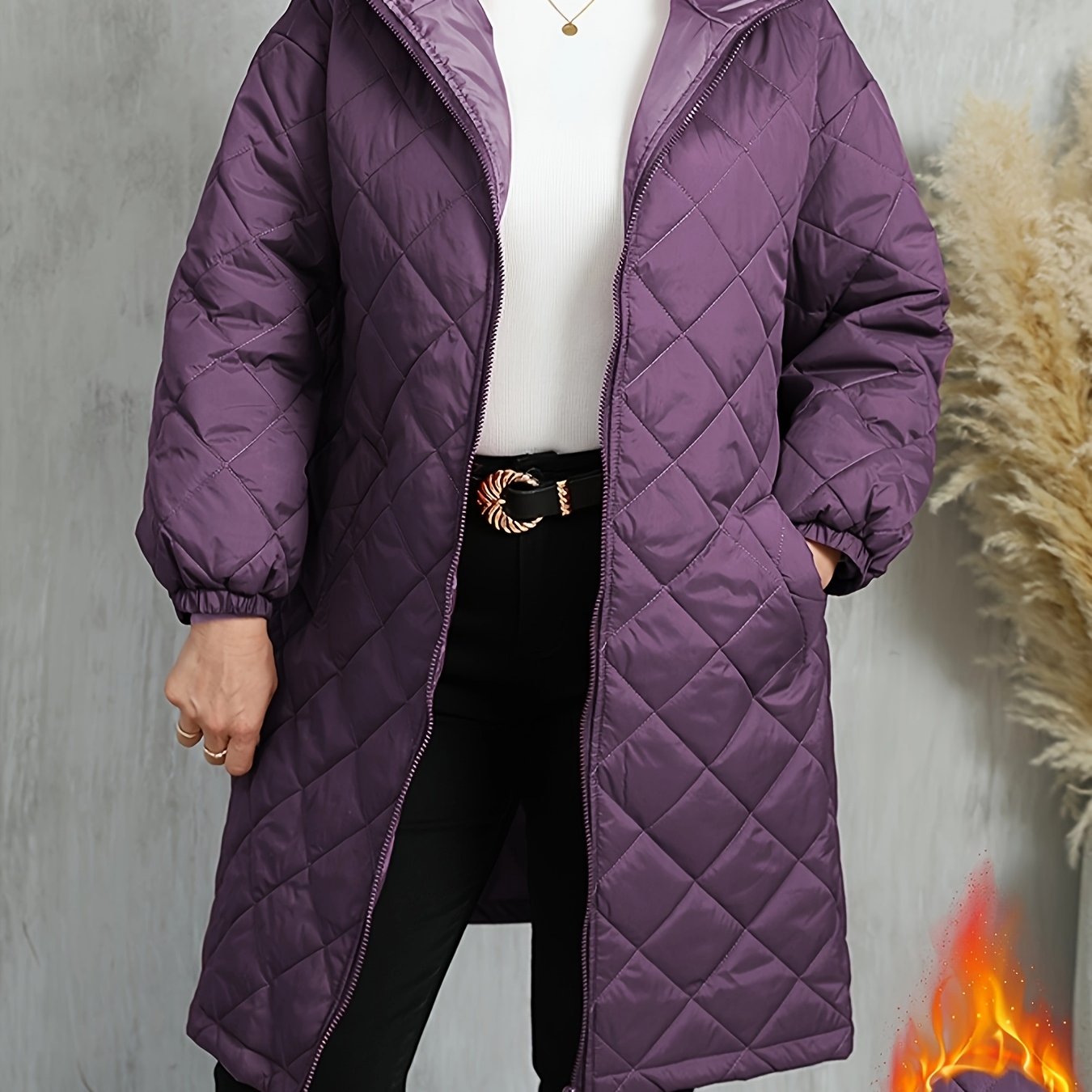 Calista™ | Veste longue matelassée à capuche
