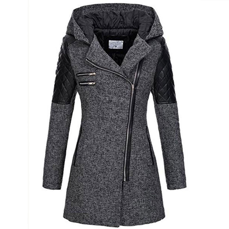 Rosemary™ | Manteau à Fermeture Éclair Asymétrique