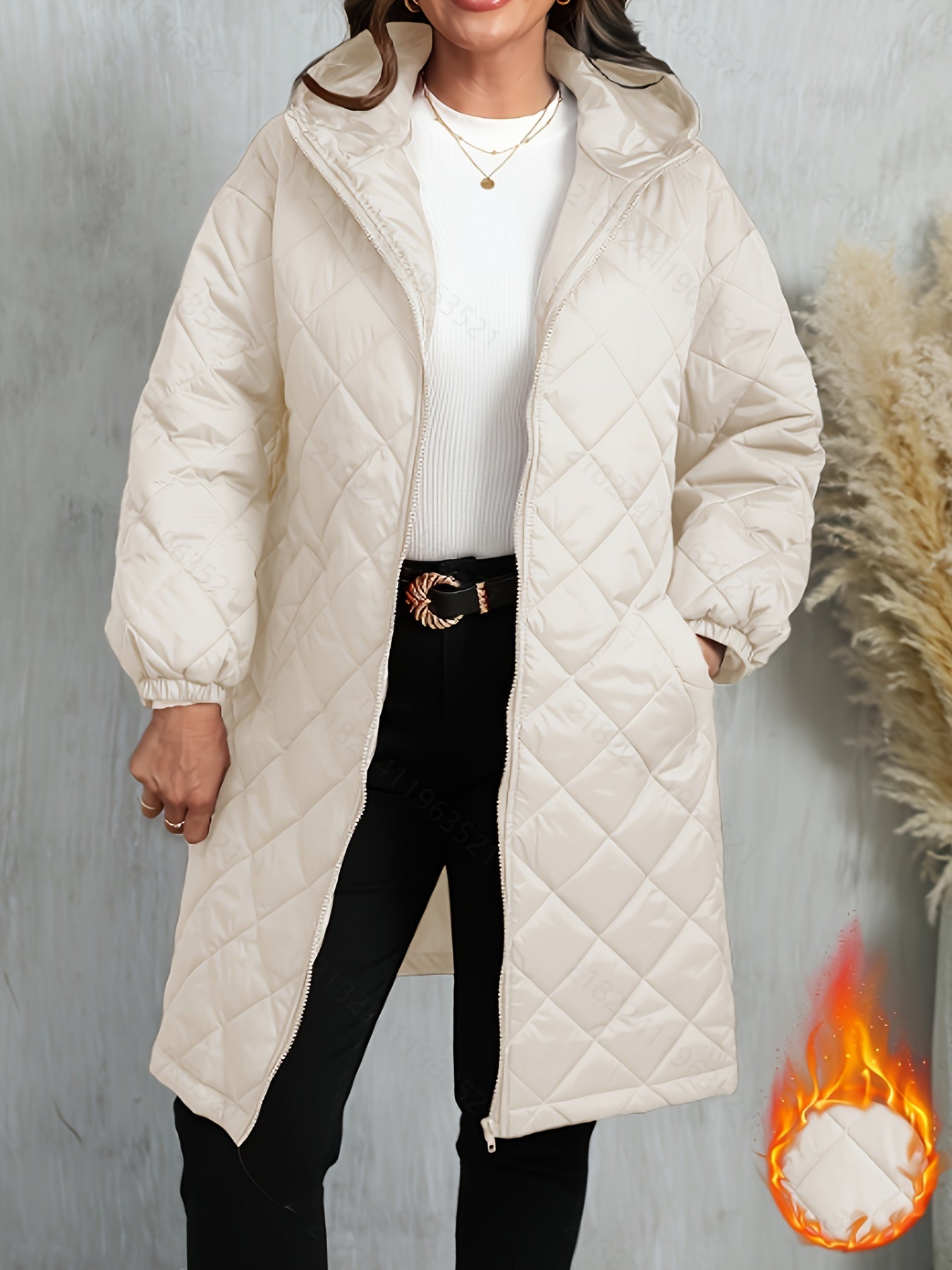 Calista™ | Veste longue matelassée à capuche