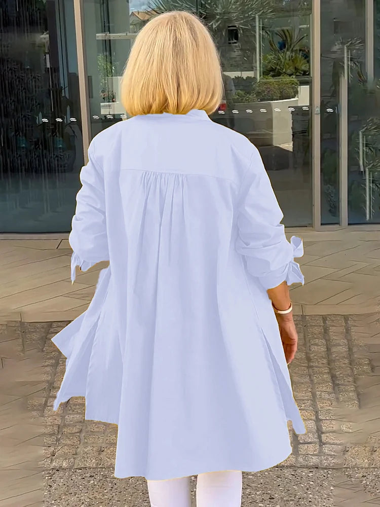 Tina™ | Veste Chemise Évasée en Coton