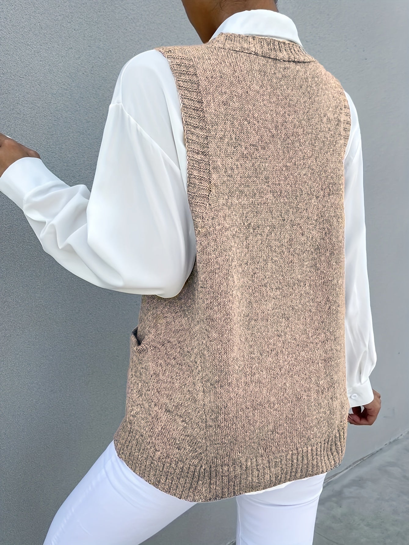 Melissa™ | Pull à Col V Doublé en Polaire