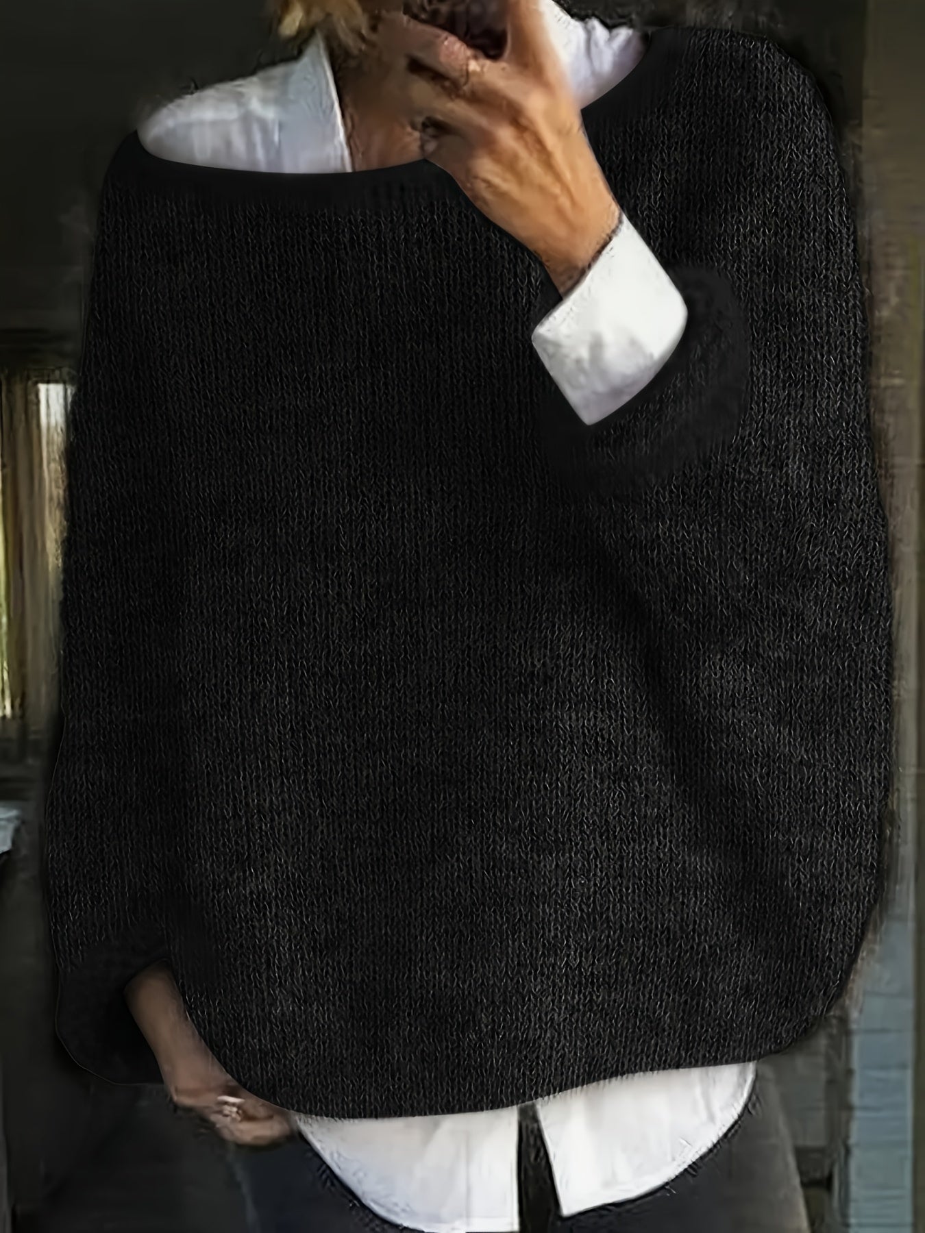 Mia™ | Pull duveteux oversize col bateau