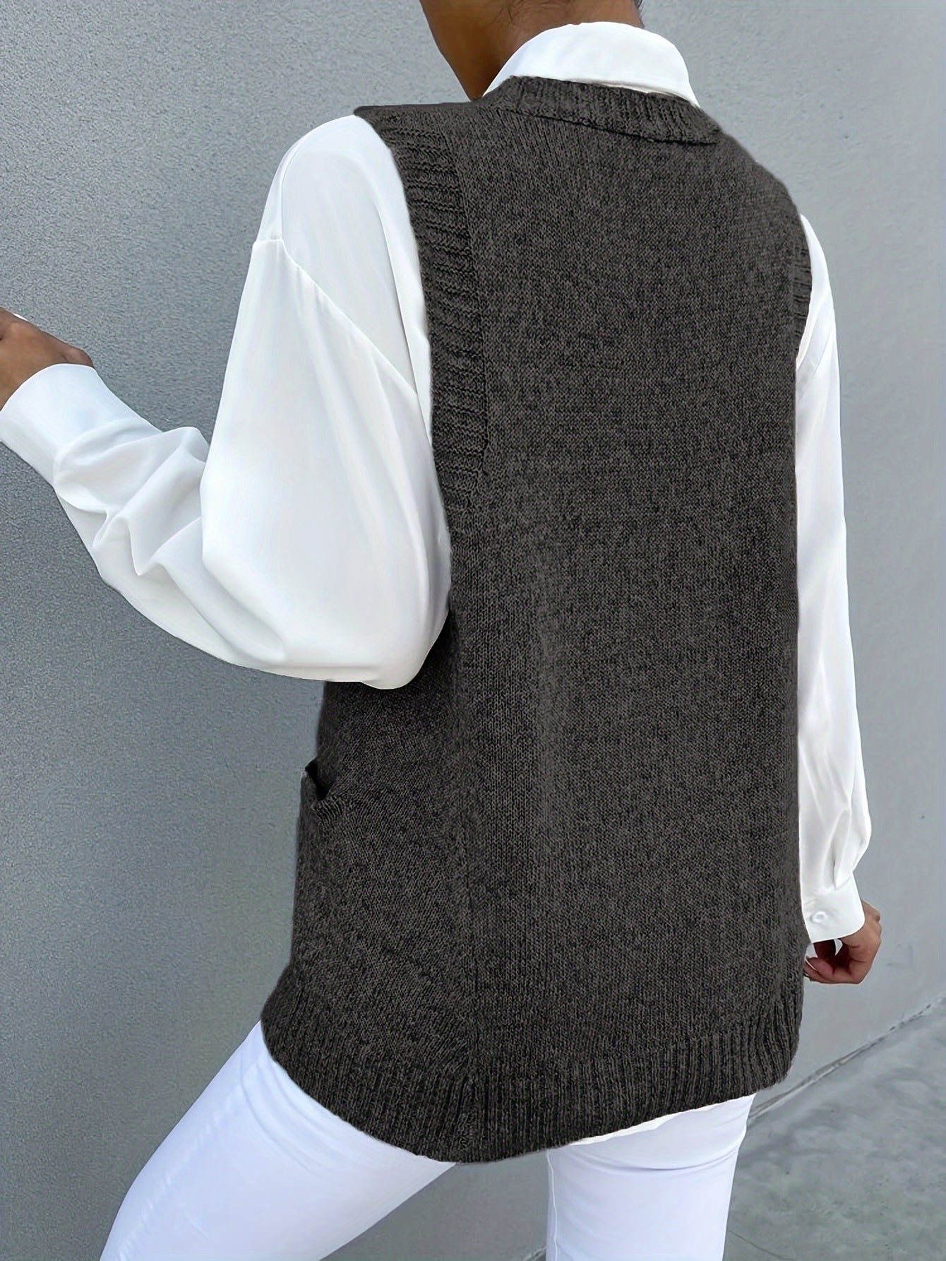 Melissa™ | Pull à Col V Doublé en Polaire