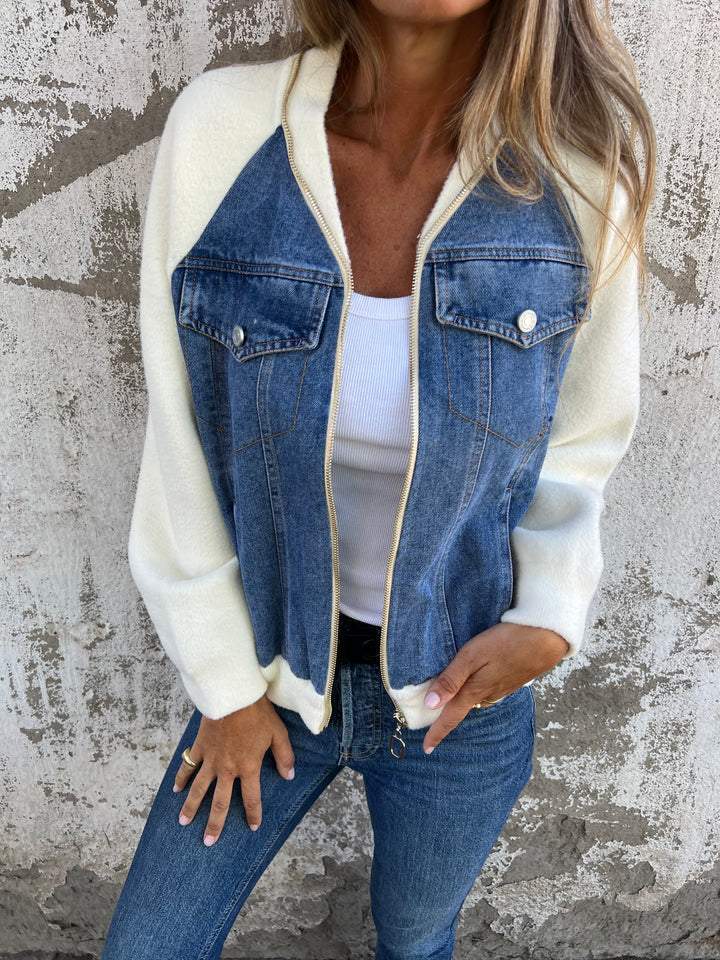 Zoe™ | Veste en Denim Élégante et Confortable