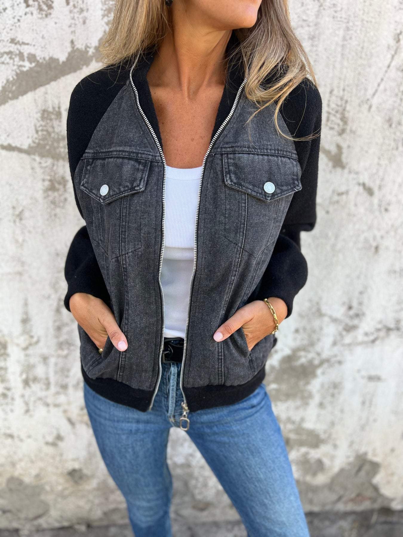 Zoe™ | Veste en Denim Élégante et Confortable