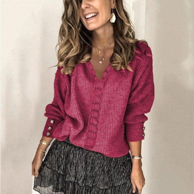 Nora™ | Pull Décontracté Élégant en Coton