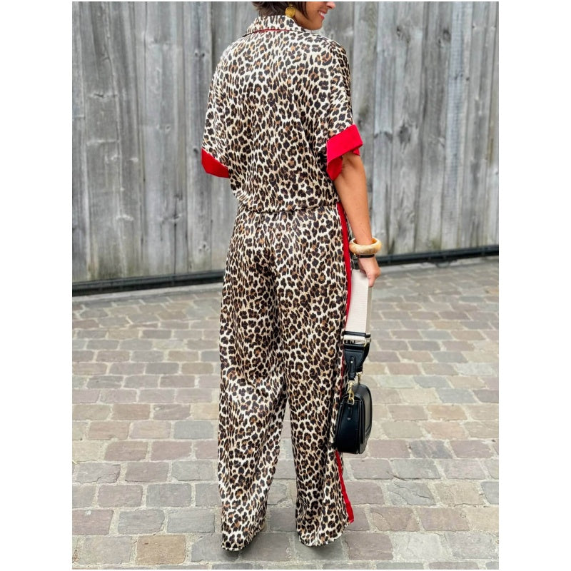 Leona™ | Ensemble Élégant Imprimé Léopard